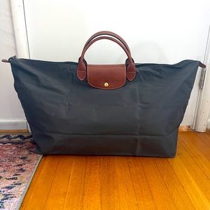Longchamp Le Pliage Large Tote Gunmetal